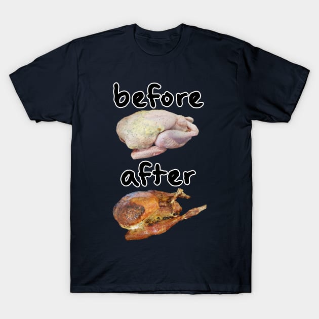 Thanksgiving Turkey Dinner Expectation T-Shirt by ellenhenryart